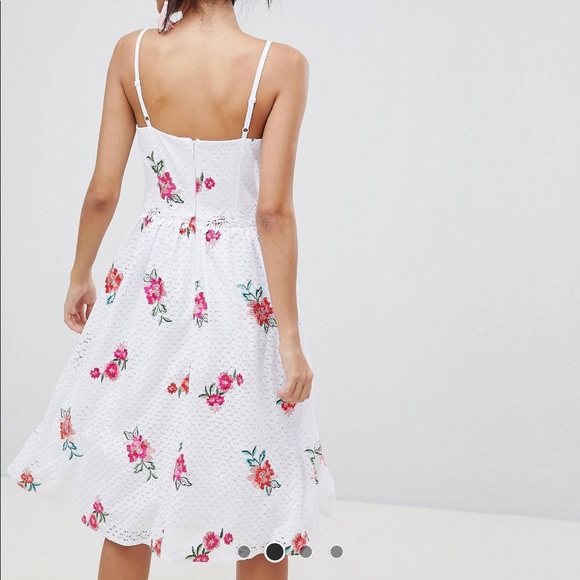 Little Mistress rose skater dress, size 6 - Picture 2 of 5